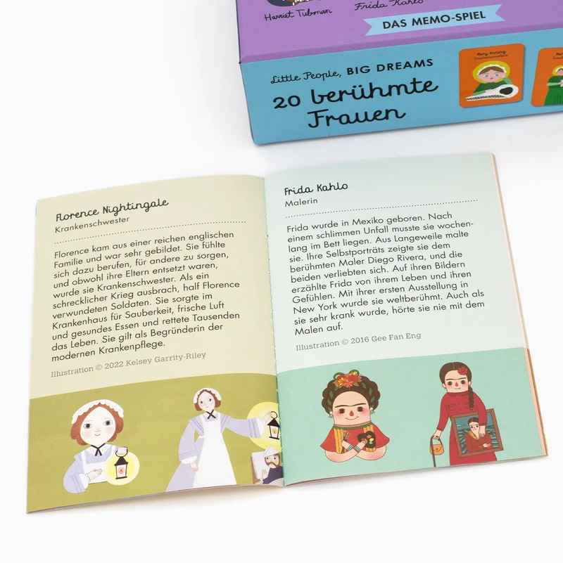Memo Spiel Little People, BIG DREAMS | 20 berühmte Frauen