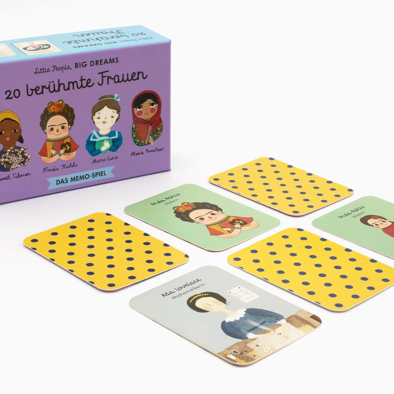 Memo Spiel Little People, BIG DREAMS | 20 berühmte Frauen