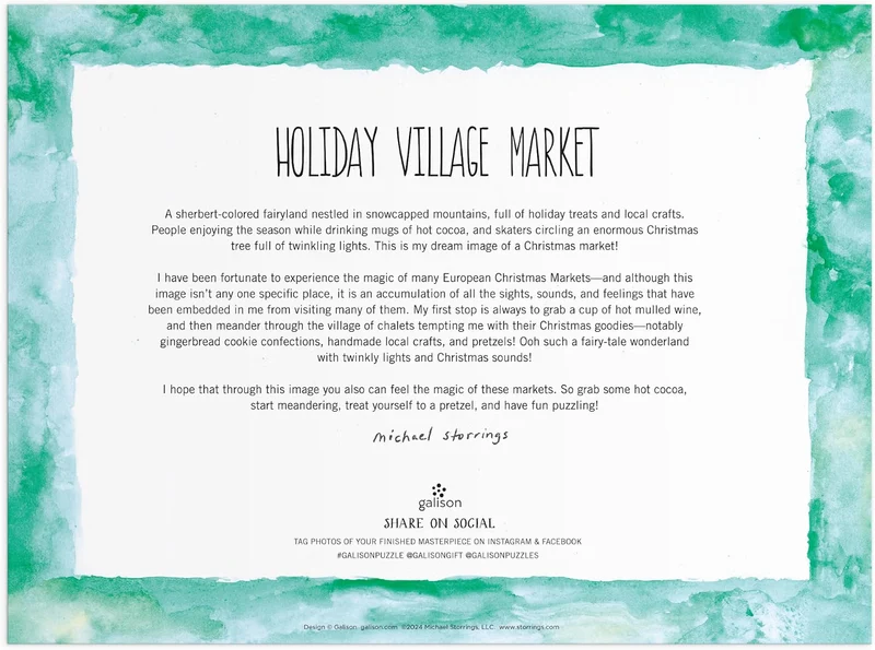 Holiday Village Market, Michael Storrings (1000pcs)