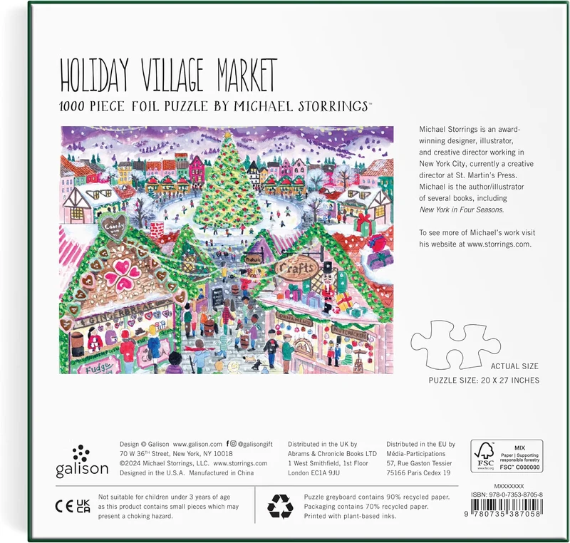 Holiday Village Market, Michael Storrings (1000pcs)
