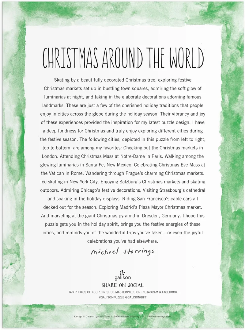 Christmas Around the World, Michael Storrings (1500pcs)