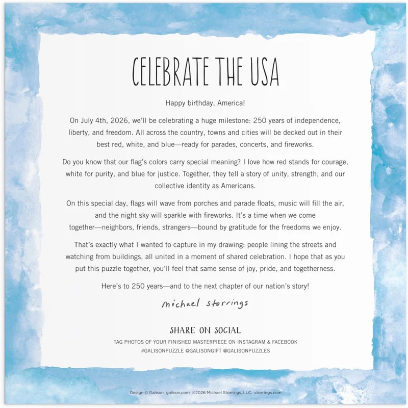 Celebrate the USA, Michael Storrings (500pcs) (FOIL)