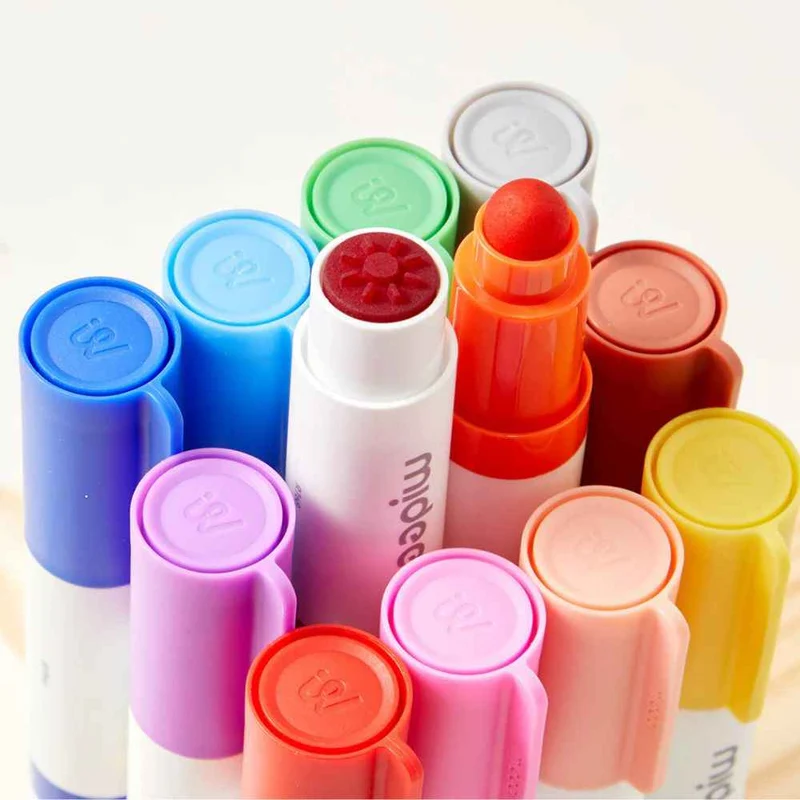 Abwaschbare Marker mit runder Spitze – 6 Farben