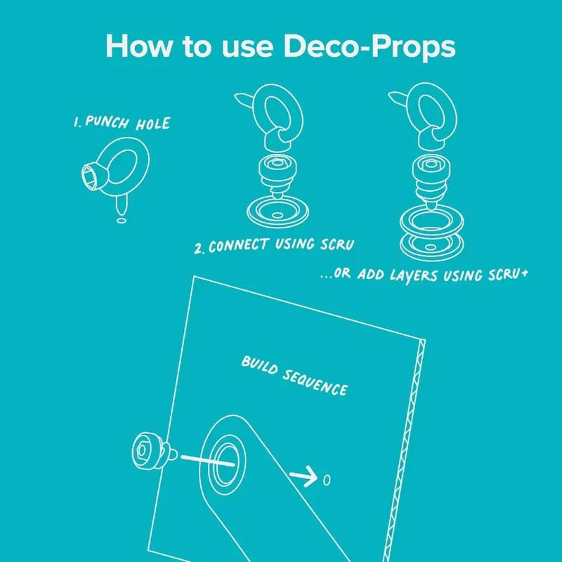 Kreatives Formenset Deco-Props – Blobbies, 25 Teile