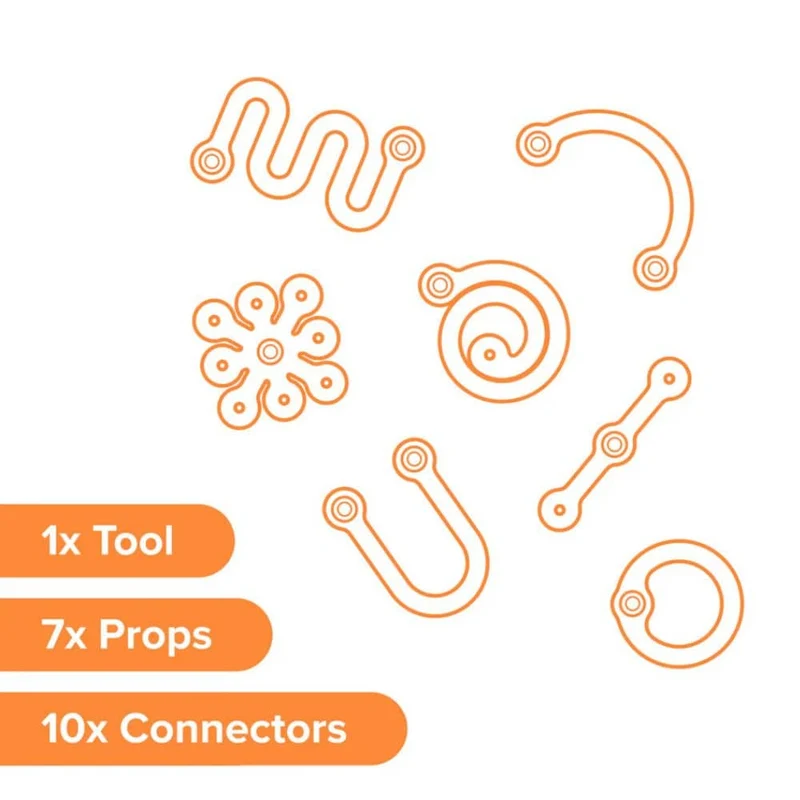 Set mit kreativen Formen Deco-Props – Twisties, 18 Stück