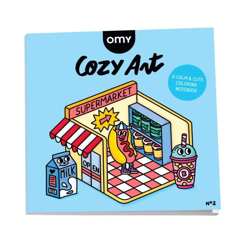 Malbuch Cozy Art – Supermarkt