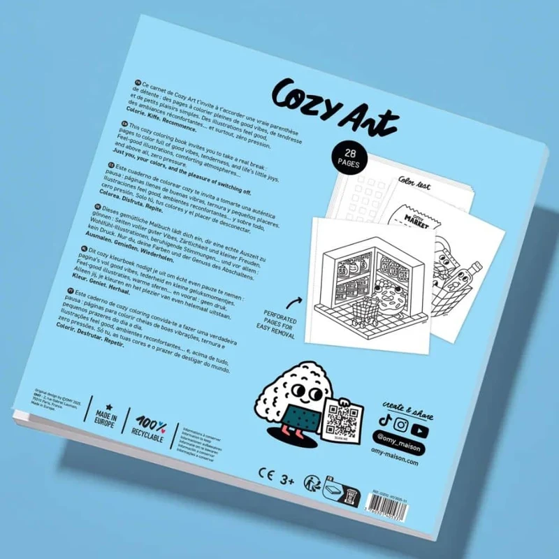 Malbuch Cozy Art – Supermarkt