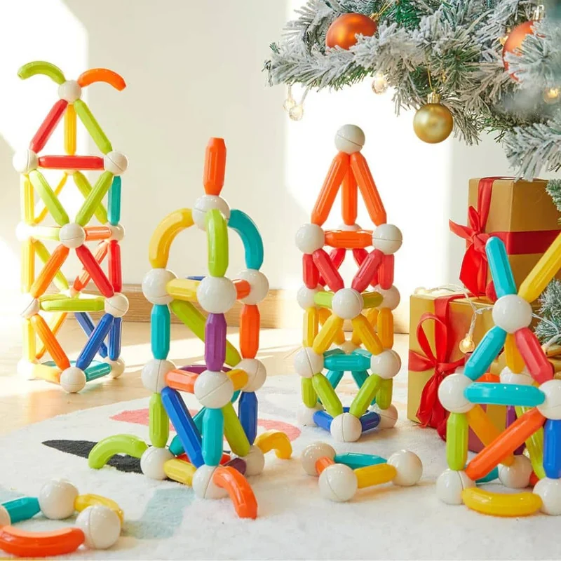 Magnetisches Bauklötze-Set – 60 Teile