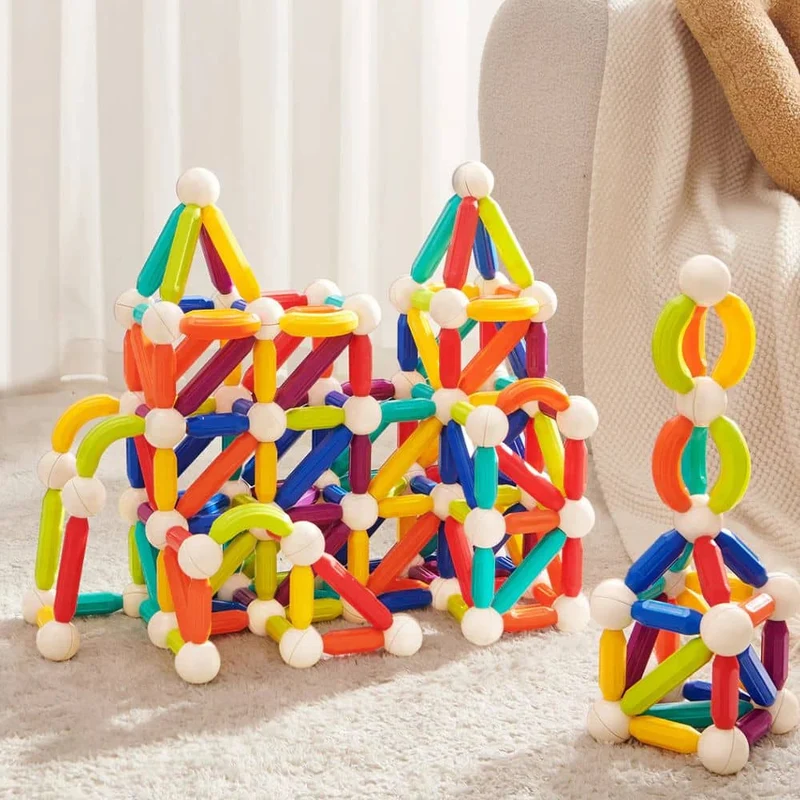 Magnetisches Bauklötze-Set – 60 Teile