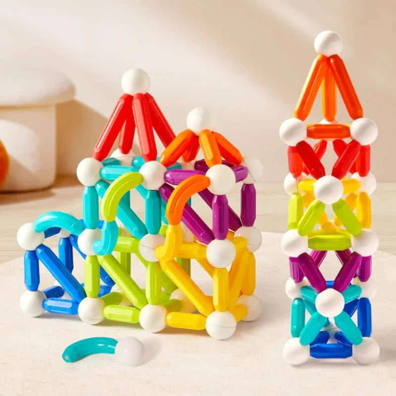 Magnetisches Bauklötze-Set – 60 Teile