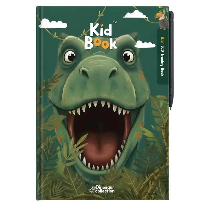 Grafiktablett mit Arbeitsblättern zum Zeichnen KidBook – Dino