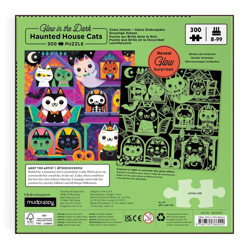 Haunted House Cats (Glow-in-the-Dark) (300pcs)