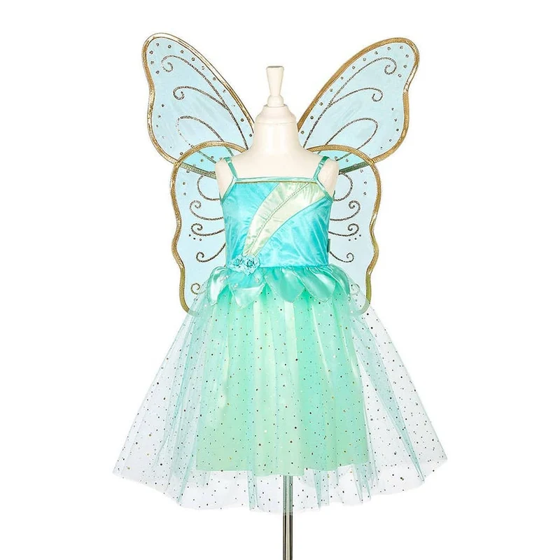 Kostüm – Kleid und Schmetterlingsflügel der Fee Camille, 3–4 Jahre