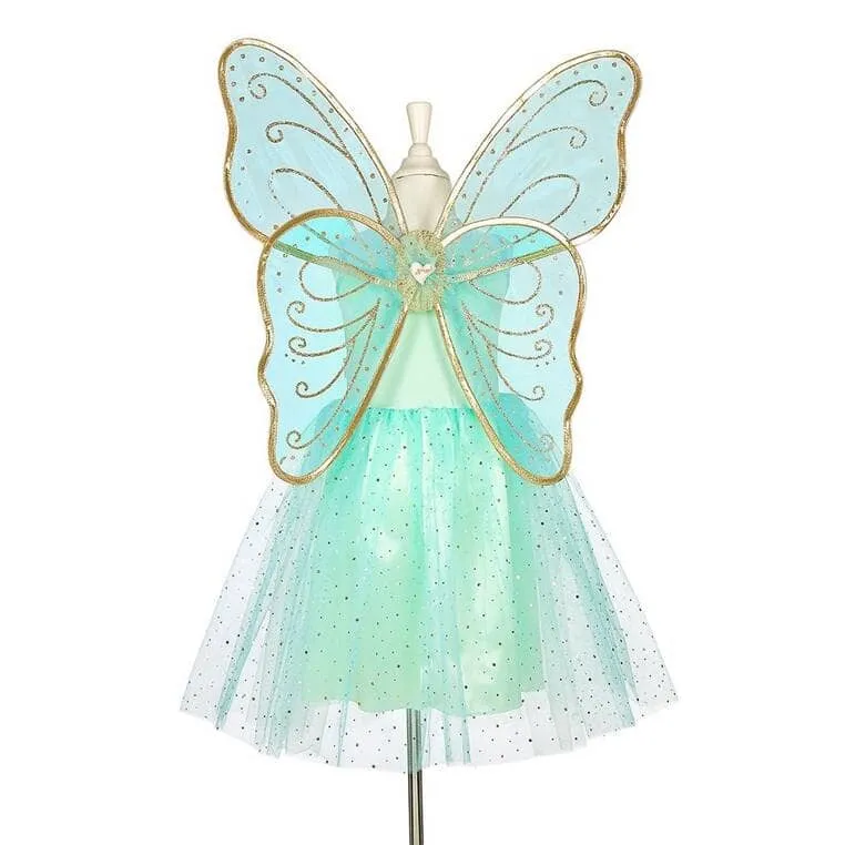 Kostüm – Kleid und Schmetterlingsflügel der Fee Camille, 3–4 Jahre