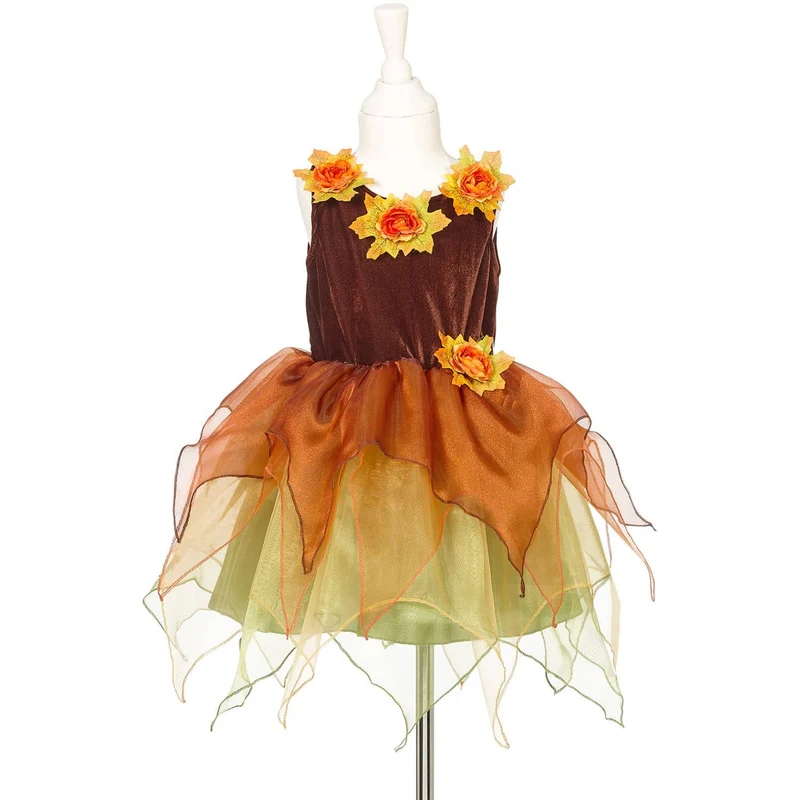 Kostüm – Tüllkleid mit Blumen und Hut, Hexe Sabrina, 3–4 Jahre