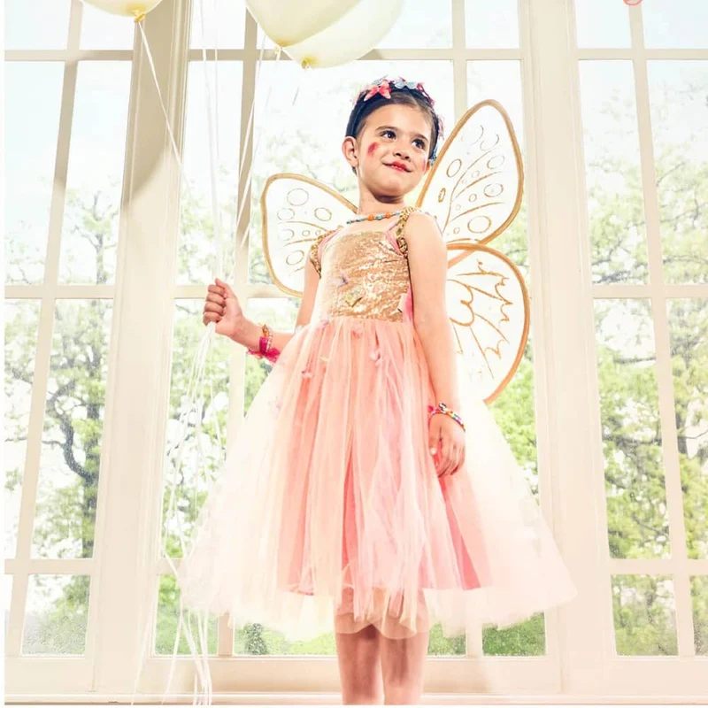 Kostüm – Kleid Joanna + Flügel 5-7 Jahre