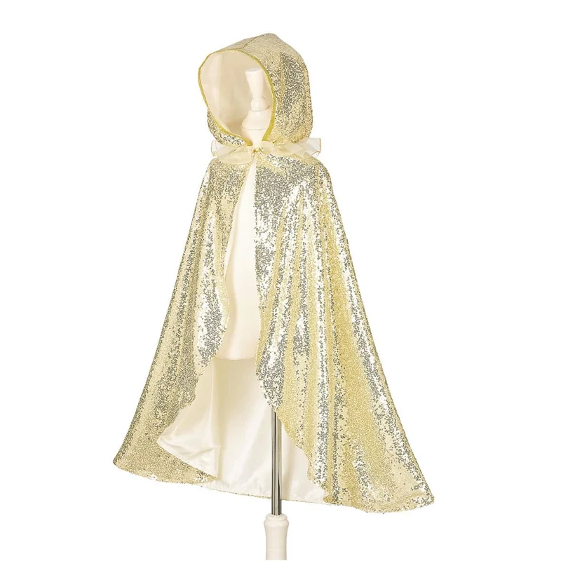 Kostüm – Goldener Umhang mit Kapuze, Prinzessin Amelia, 3–4 Jahre