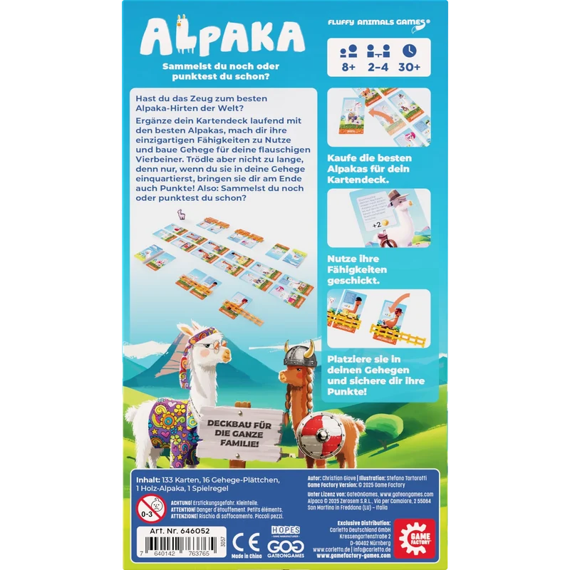 Alpaka, deutsch