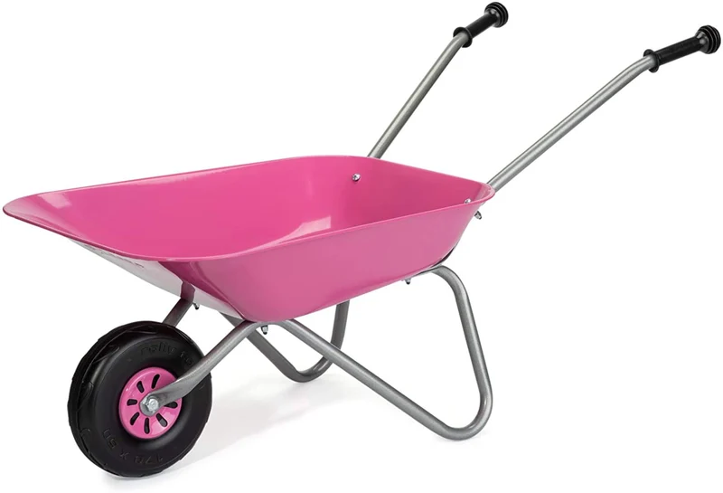 RollyToys Metallschubkarre pink