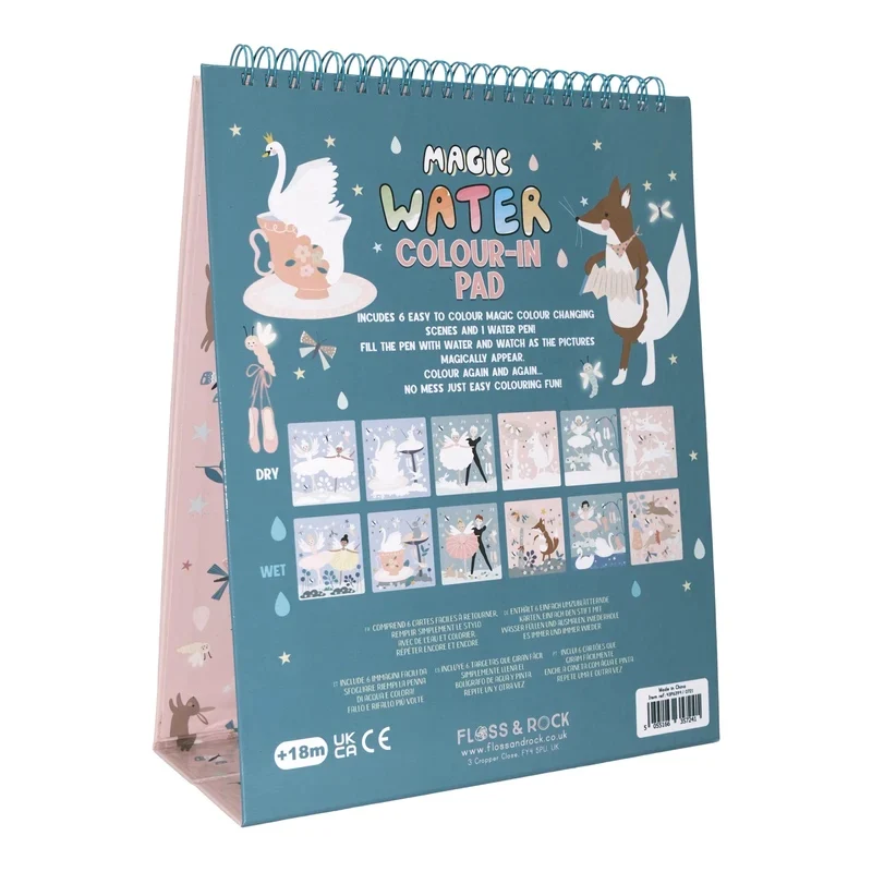 Magische Wasserfarben-Malbücher mit Stütze – Ballerinas