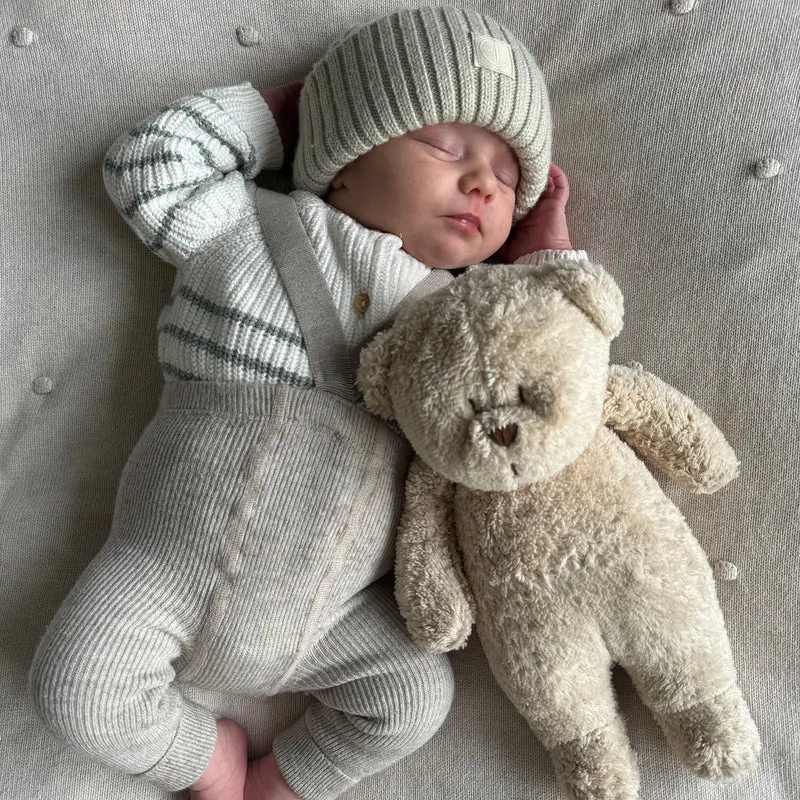 Brummender Teddybär mit Lampe Organic 2.0 – Rose