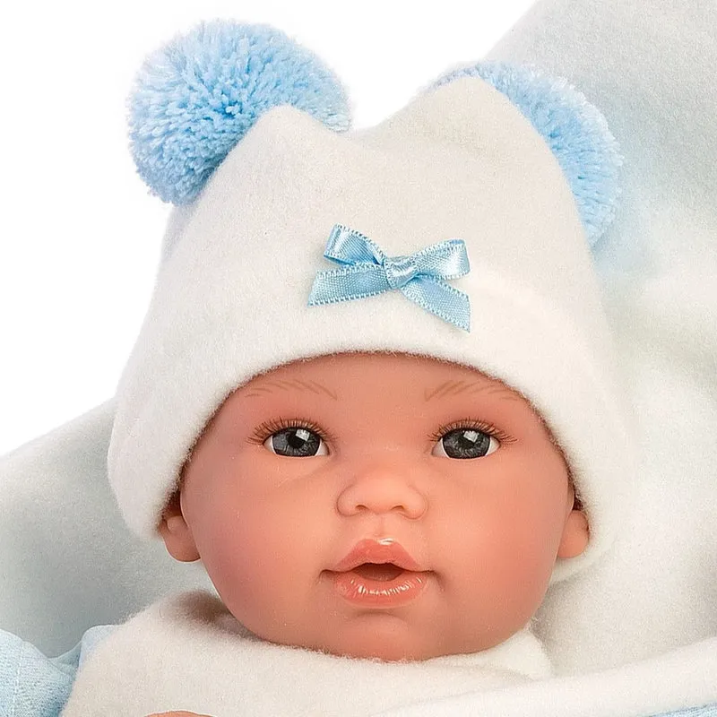 Llorens - Babypuppe Teddybär Blau 36cm