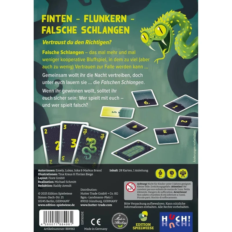Falsche Schlangen, deutsch
