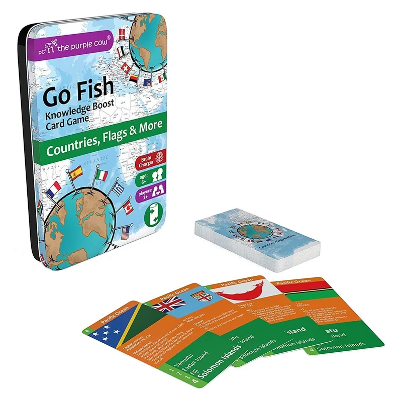 Reisekartenspiel Quartett – Go Fish Länder, Flaggen