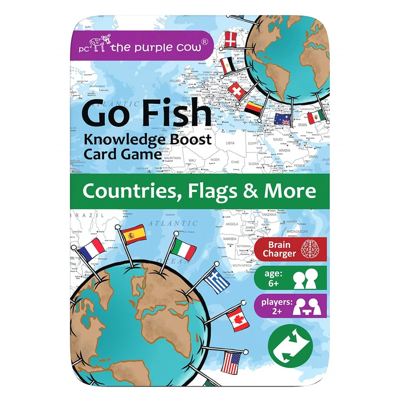 Reisekartenspiel Quartett – Go Fish Länder, Flaggen