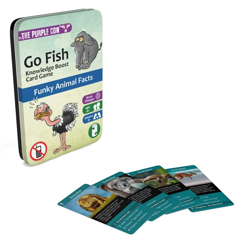 Reisekartenspiel Quartett – Go Fish Tiere