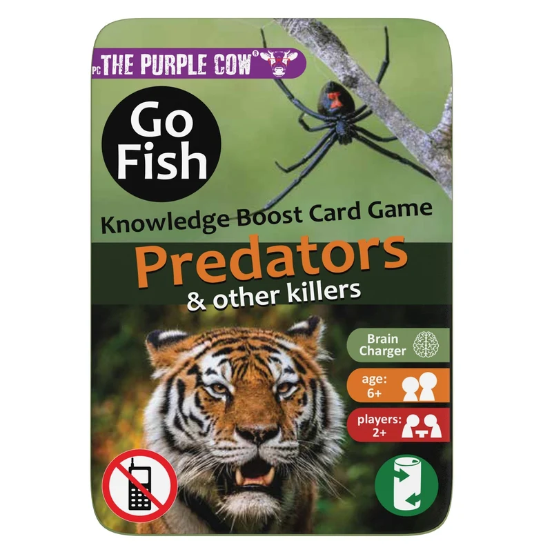 Reisekartenspiel Quartett – Go Fish Raubtiere