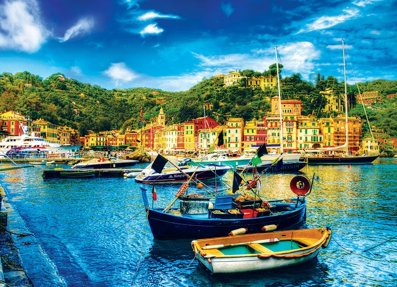PFG HDR Photography - Portofino, Italy (Usage/Used - PUZZLES FOR GOOD)