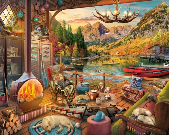 PFG Lake Bungalow, Eduard (1000pcs) (Usage/Used - PUZZLES FOR GOOD)