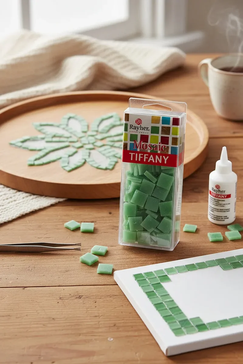 Mosiak in verschiedenen Farben "Kleine Steine"