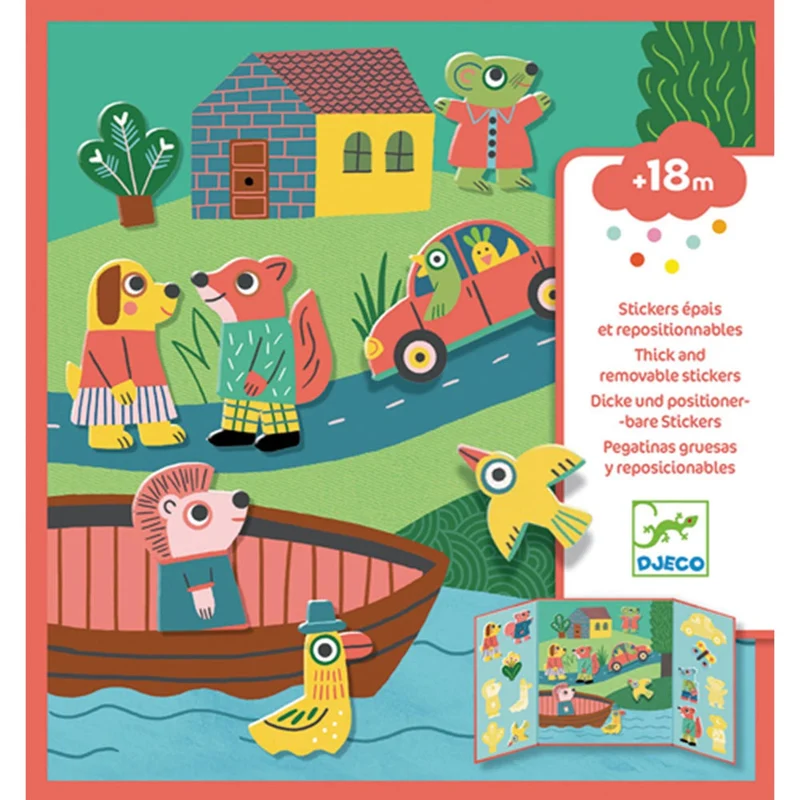 Djeco Stickerbilder Tiere