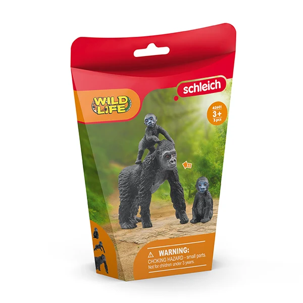 Schleich Flachland Gorilla Familie