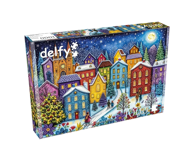 Snowy Evening Village (1000pcs)