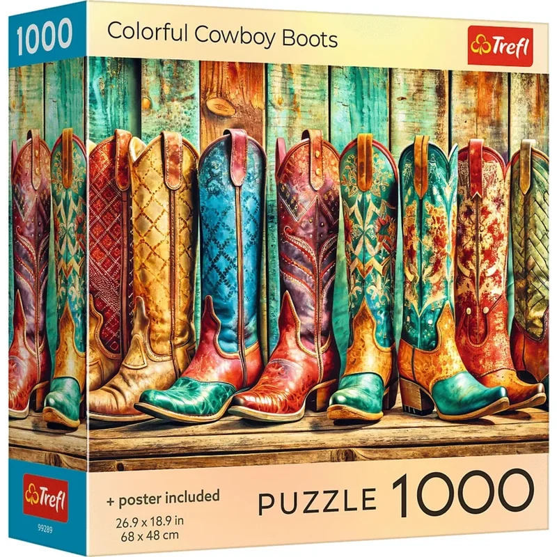 Colorful Cowboy Boots (1000pcs)