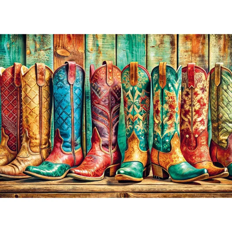 Colorful Cowboy Boots (1000pcs)