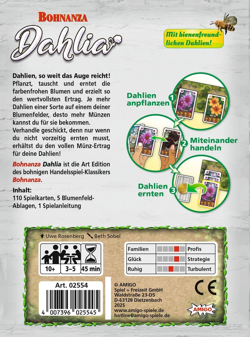 Bohnanza Dahlia, deutsch