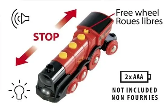 Große batteriebetriebene Lokomotive