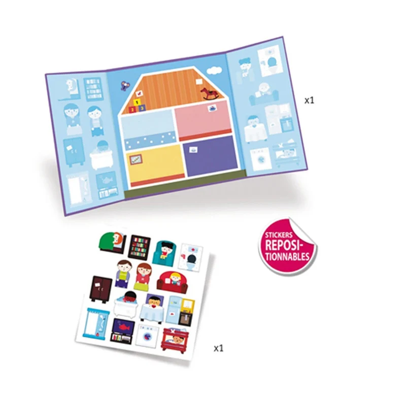 Djeco Stickerbilder Haus