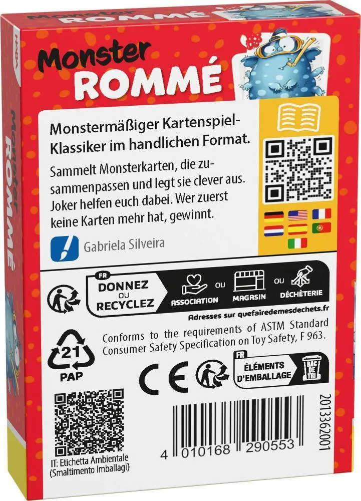 Monster Rommé, deutsch