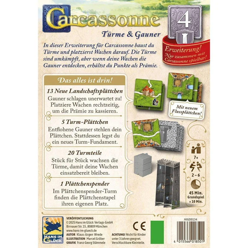 Türme & Gauner (Erw. 4) - Carcassonne, deutsch (Erw.)