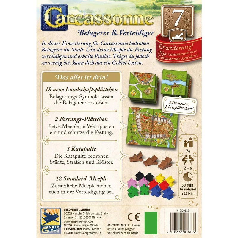 Belagerer & Verteidiger (Erw. 7) - Carcassonne, deutsch (Erw.)