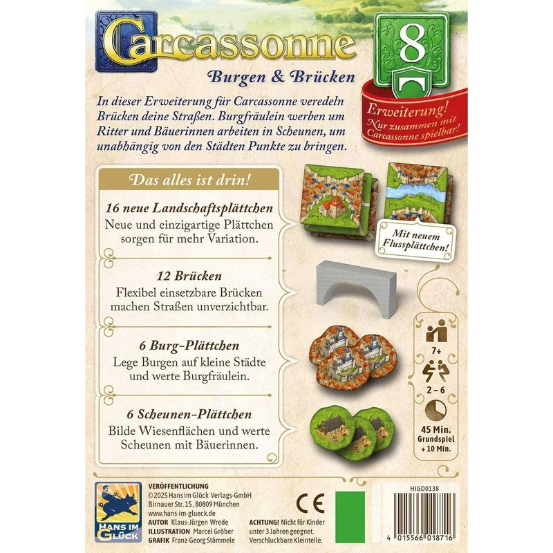 Burgen & Brücken (Erw. 8) - Carcassonne, deutsch (Erw.)
