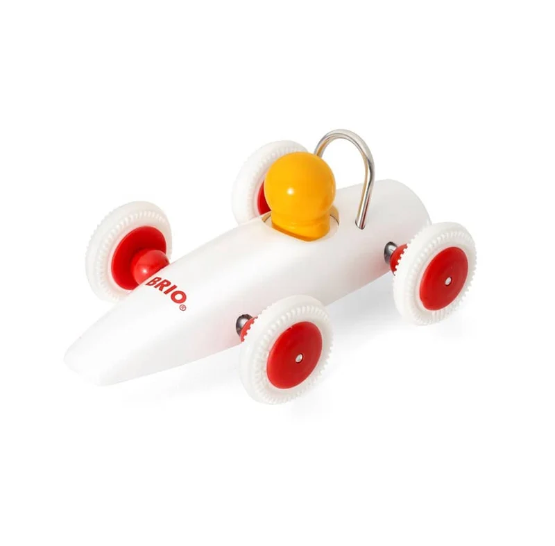 Holzauto – Rennwagen Weiß