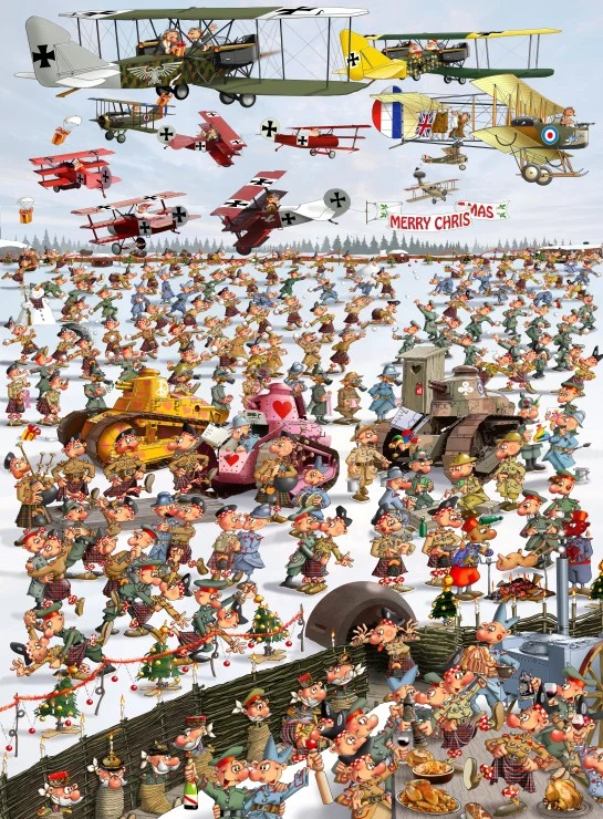 PFG Armistice of Compiègne 1918, Francois Ruyer (2000pcs) (Usage/Used - PUZZLES FOR GOOD)