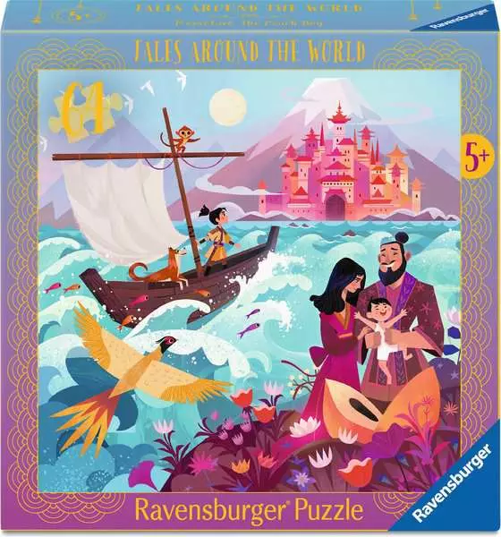 DMG Ravensburger Tales Around the World - Momotarō, the Peach Boy (64pcs) (DAMAGED BOX)
