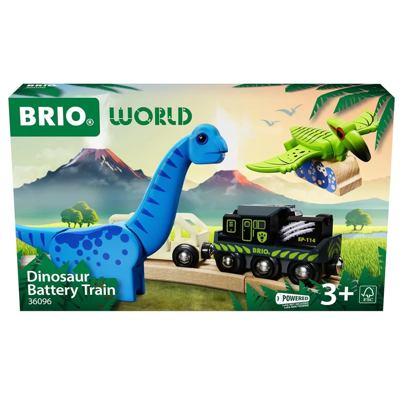 Batteriebetriebener Zug mit Dinosauriern